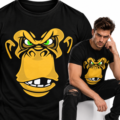 KOSZULKA HORROR ANGRY MONKEY